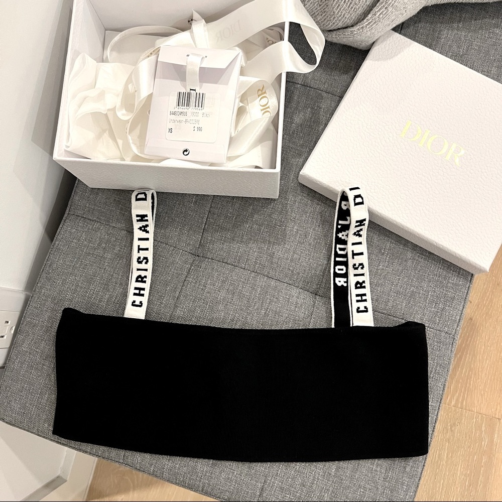 Dior black bralette